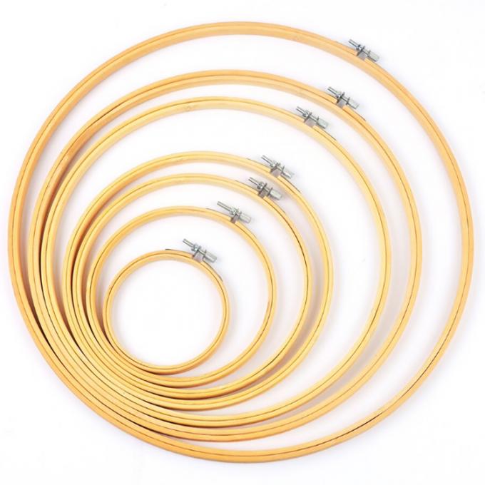 Βιώσιμος Στεφάνι χειροτεχνίας από μπαμπού, επαναχρησιμοποιούμενο πλαίσιο κεντήματος για τέχνη DIY 1