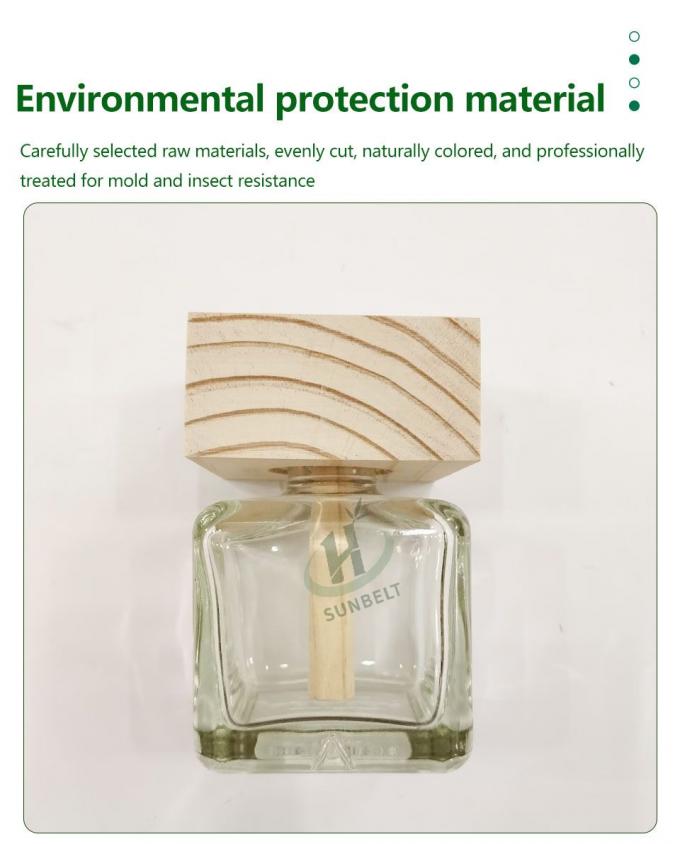 Περιβαλλοντικά φιλικά και αισθητικά φυσικά ξύλινα καπάκια διαχέτη με βέλτιστη διάχυση μυρωδιών 1