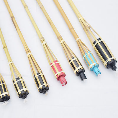 Χονδρικός πώληση 120cm μπαμπού φακός και stand φακός μπαμπού για κήπο τοπίο