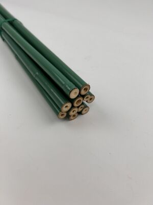 Ανθεκτική στην ατμόσφαιρα πλαστική επικάλυψη μπαμπού στύλοι απόλυτη λύση υποστήριξης κηπουρικής