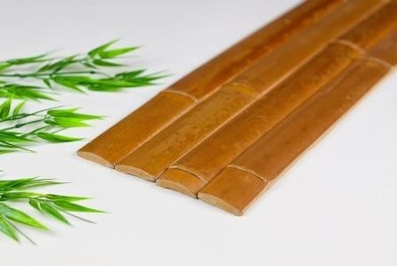 Βιοδιασπάσιμο φυσικό μισό Slats μπαμπού Πολωνών μπαμπού μέγεθος που προσαρμόζεται για τη διακόσμηση