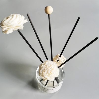 Scented ξύλινος ξηρός διασκορπιστής 15cm καλάμων λουλουδιών Sola με το φυτίλι βαμβακιού για διακοσμητικό
