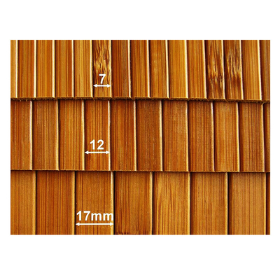 Slats μπαμπού Wallcovering φυσικό μπαμπού που ξυλεπενδύει για το εγχώριο εστιατόριο