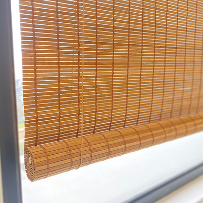 Slat μπαμπού 1.5m 2m αδιάβροχος ρόλος επάνω υφαμένους ρωμαϊκούς τυφλούς μπαμπού ήλιων τυφλών στους απόδειξη