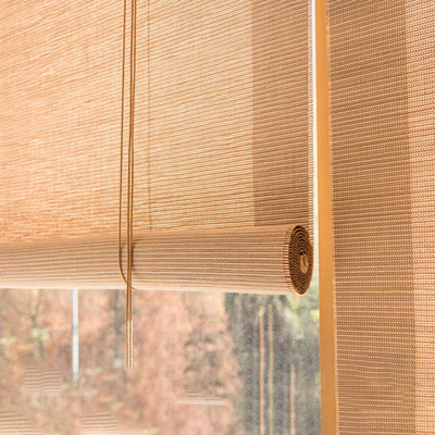 Slat μπαμπού 1.5m 2m αδιάβροχος ρόλος επάνω υφαμένους ρωμαϊκούς τυφλούς μπαμπού ήλιων τυφλών στους απόδειξη