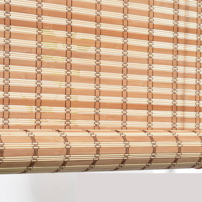 Slat μπαμπού 1.5m 2m αδιάβροχος ρόλος επάνω υφαμένους ρωμαϊκούς τυφλούς μπαμπού ήλιων τυφλών στους απόδειξη