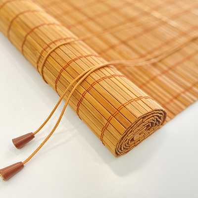 Παράλληλη εγκατάσταση ή οροφή Bamboo Roller Blind Perfect για ξενοδοχείο Home Office