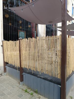 Ανθεκτικός διαχωρισμός φράχτης μπαμπού Slat Privacy Screen Roll για εξωτερικό τοπίο και διακόσμηση αυλής