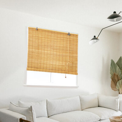 Natural Bamboo Roll Up Blinds Custom Sizes for Window Shades Outdoor Patio Sunscreen Curtains